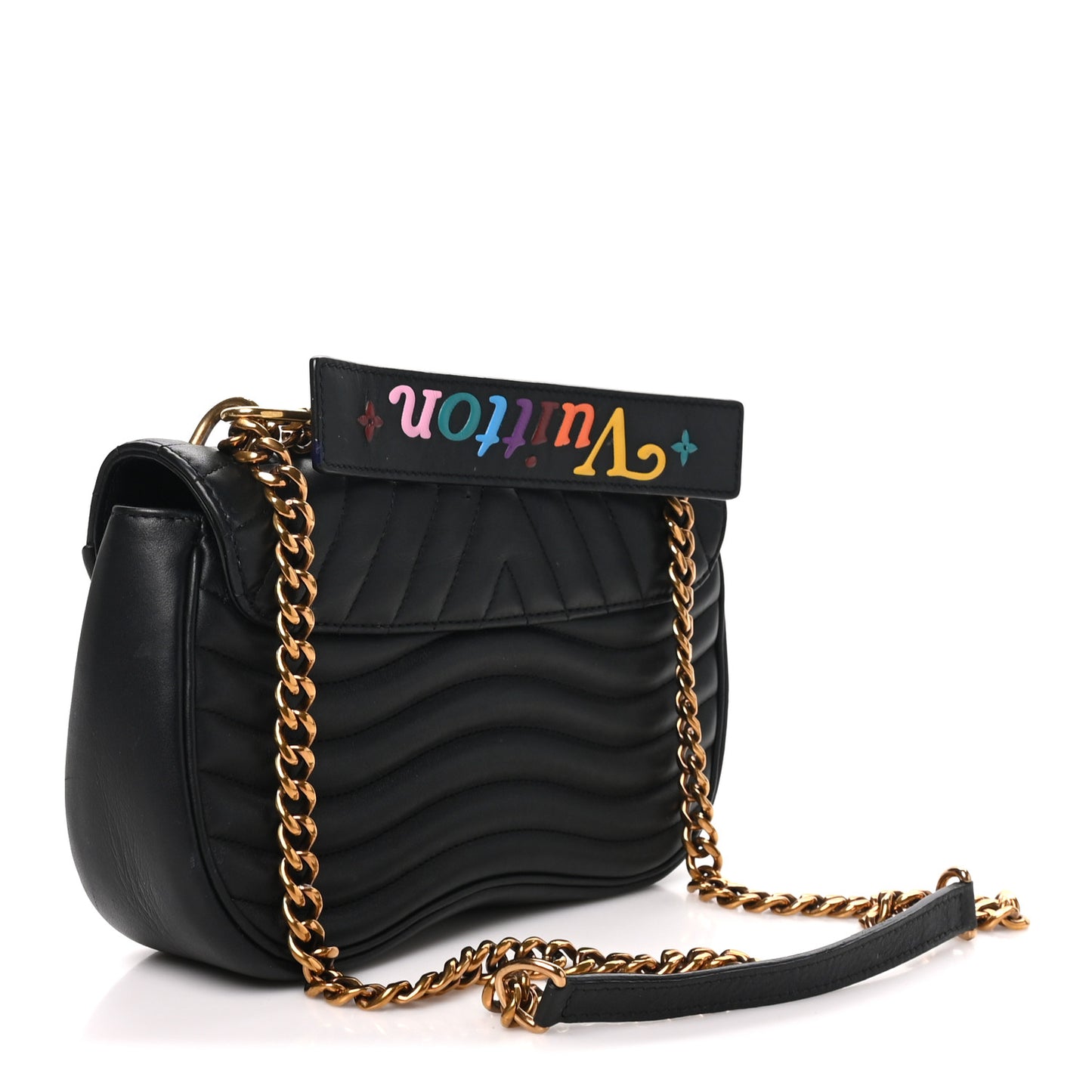 Calfskin New Wave Chain MM Black