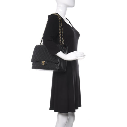 Chanel Caviar Quilted Maxi Double Flap Black 2 of 10