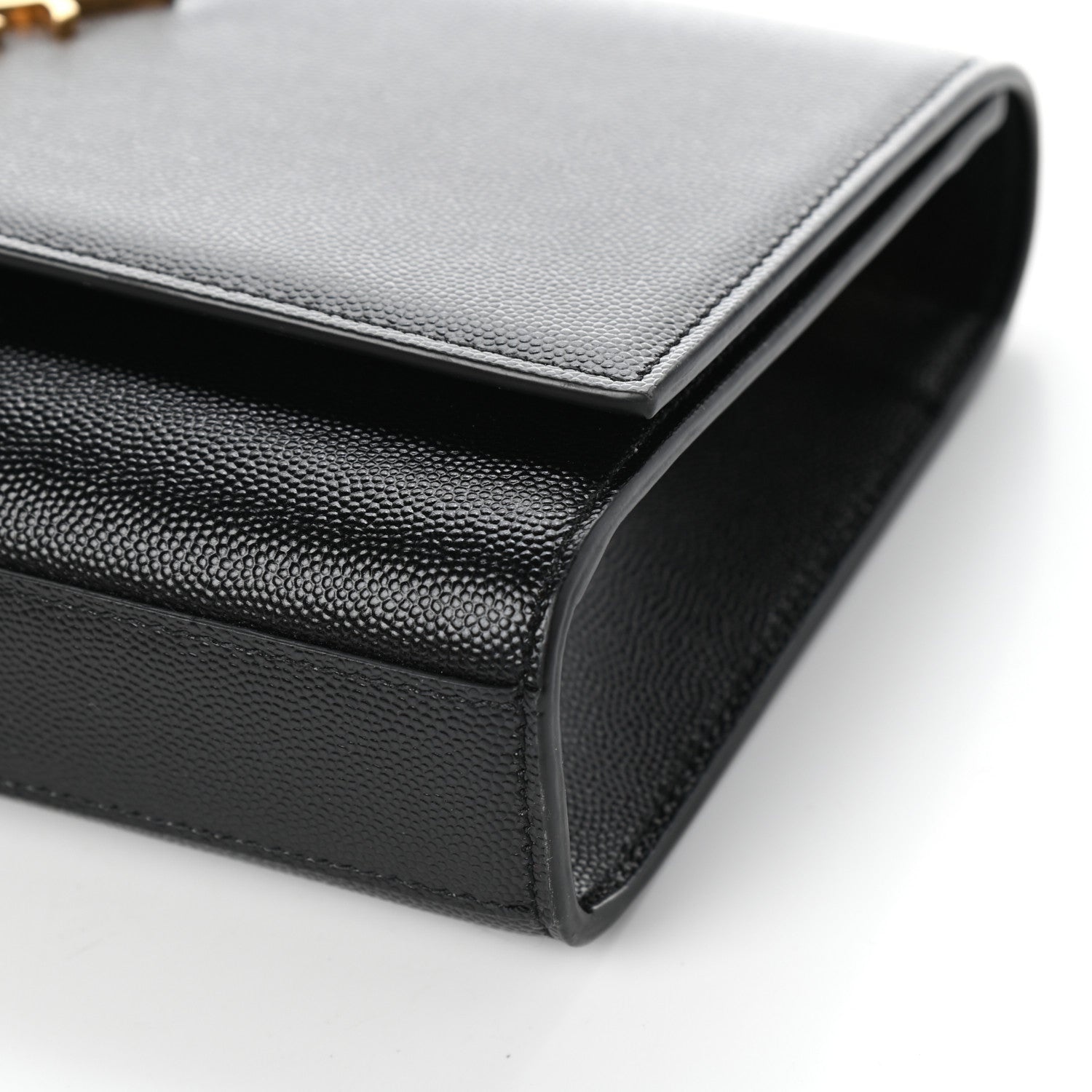 Saint Laurent Grain De Poudre Medium Classic Monogram Kate Satchel Black 8 of 9