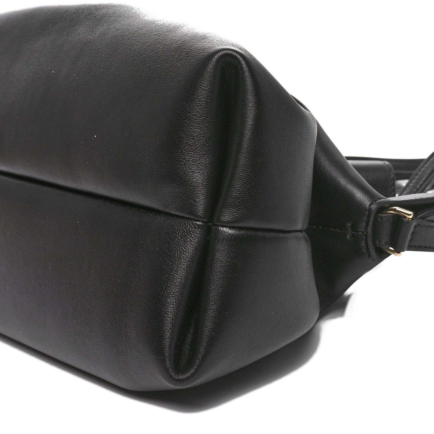 Salvatore Ferragamo Lambskin Medium Dumpling Soft Bag Black 10 of 10