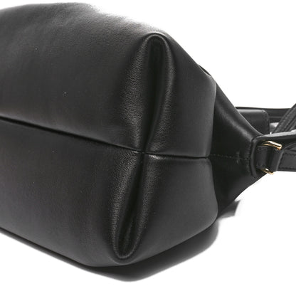 Salvatore Ferragamo Lambskin Medium Dumpling Soft Bag Black 10 of 10