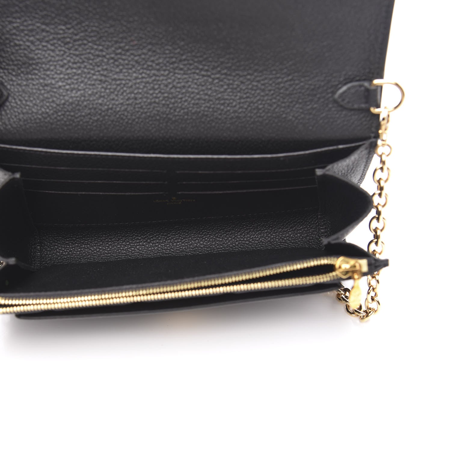 Louis Vuitton Empreinte Vavin Chain Wallet Black 5 of 8