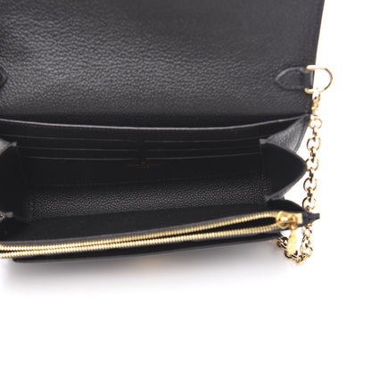 Louis Vuitton Empreinte Vavin Chain Wallet Black 5 of 8