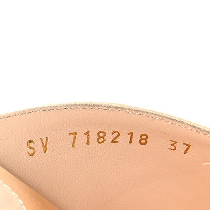 Saint Laurent Crepe Satin Blanco 60 Feathered Mule Sandals 37 Soft Nude 8 of 10