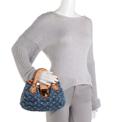 Louis Vuitton Denim Pleaty Blue 2 of 7