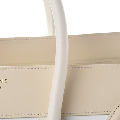 Celine Smooth Calfskin Mini Tri-Color Luggage White 9 of 13