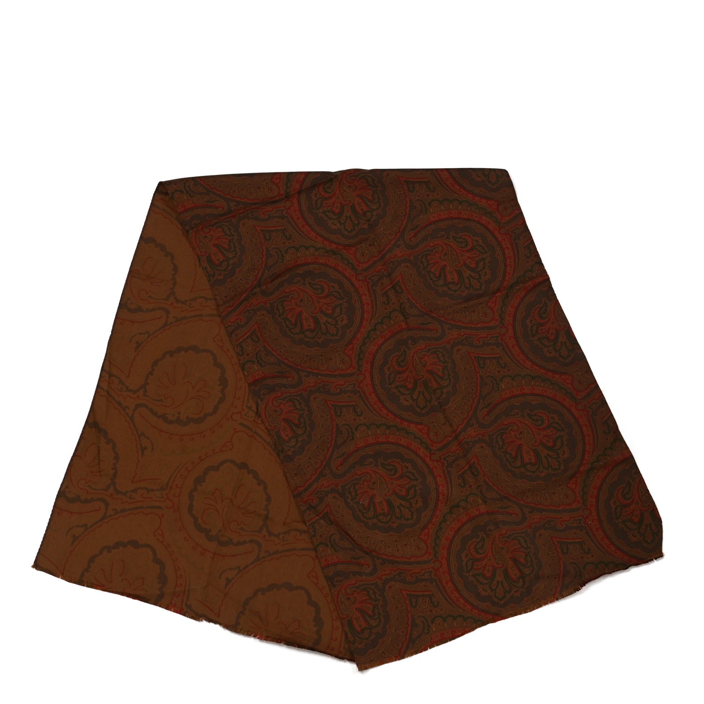 Silk Paisley Print Scarf Multicolor