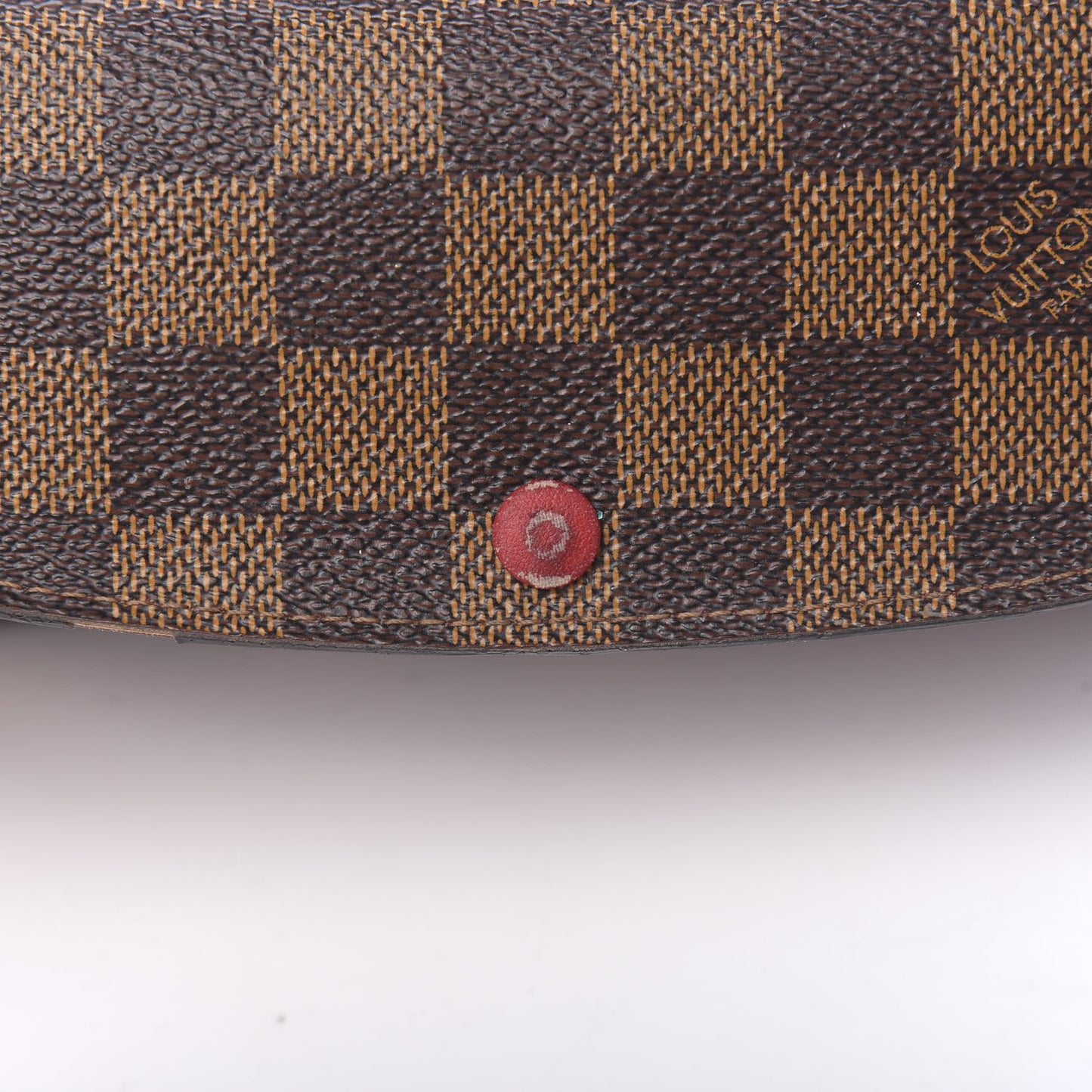 Damier Ebene Emilie Wallet Red