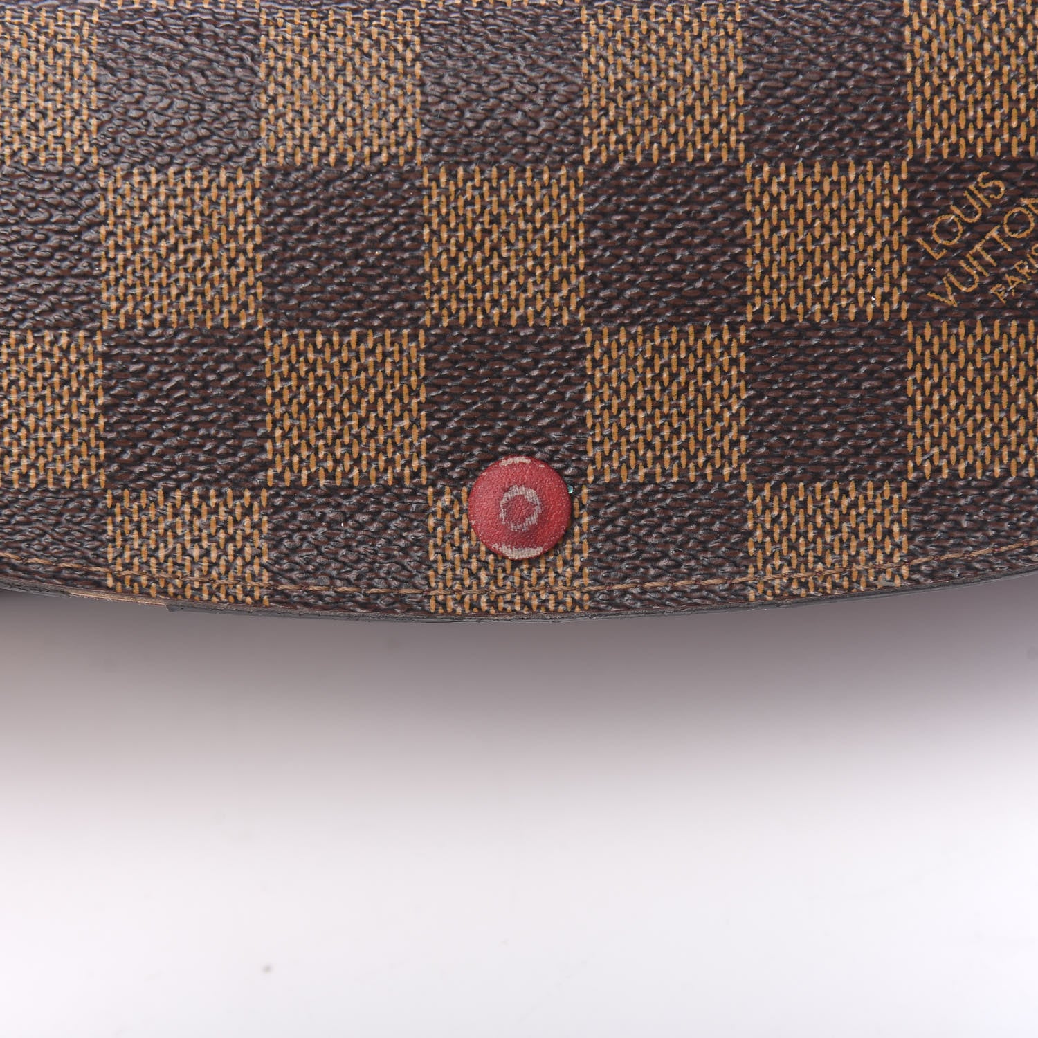 Louis Vuitton Damier Ebene Emilie Wallet Red 7 of 10