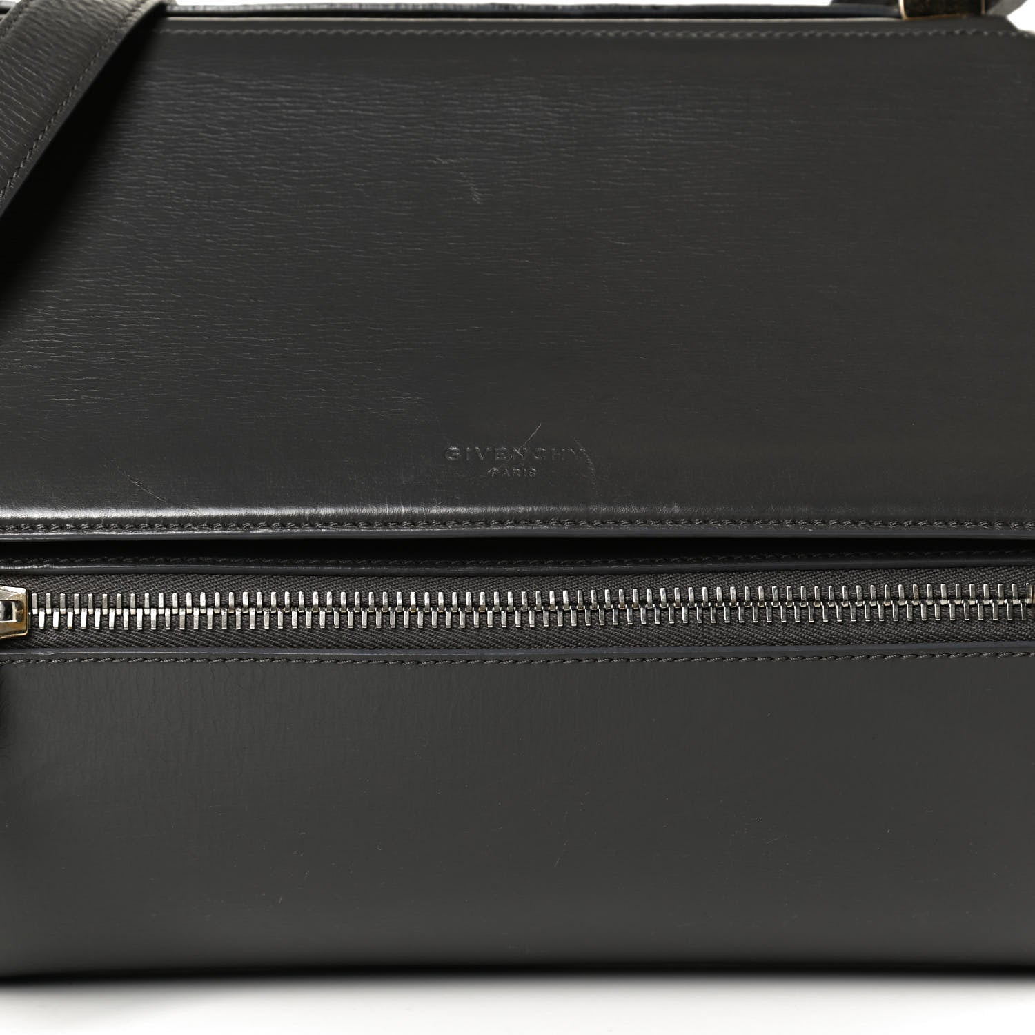 Givenchy Textured Calfskin Medium Pandora Box Crossbody Bag Dark Gray 8 of 19