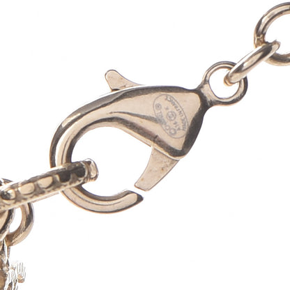 Chanel Crystal Eye Heart CC Charm Necklace Gold Silver 4 of 6