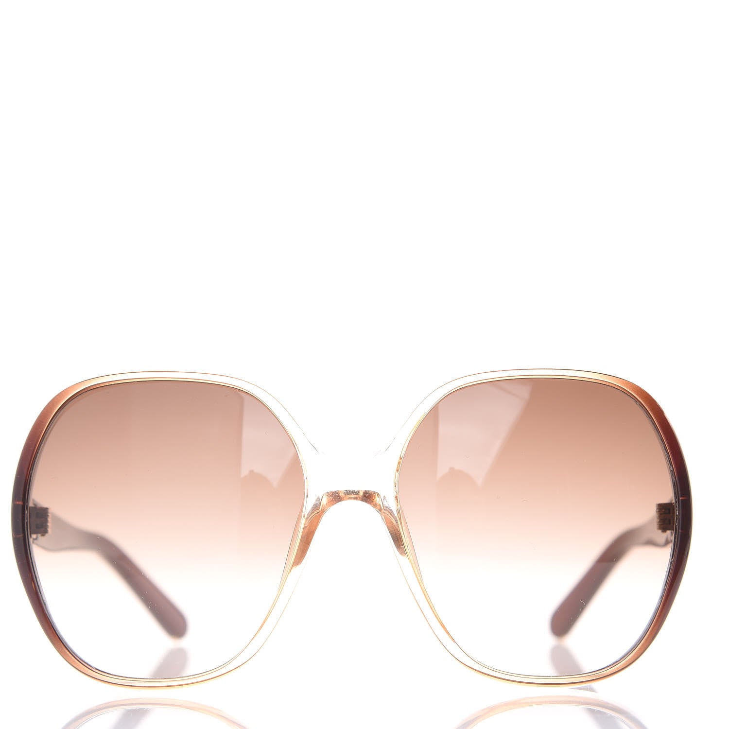Chloe Misha Retro Round Sunglasses CE718S Brown 3 of 7