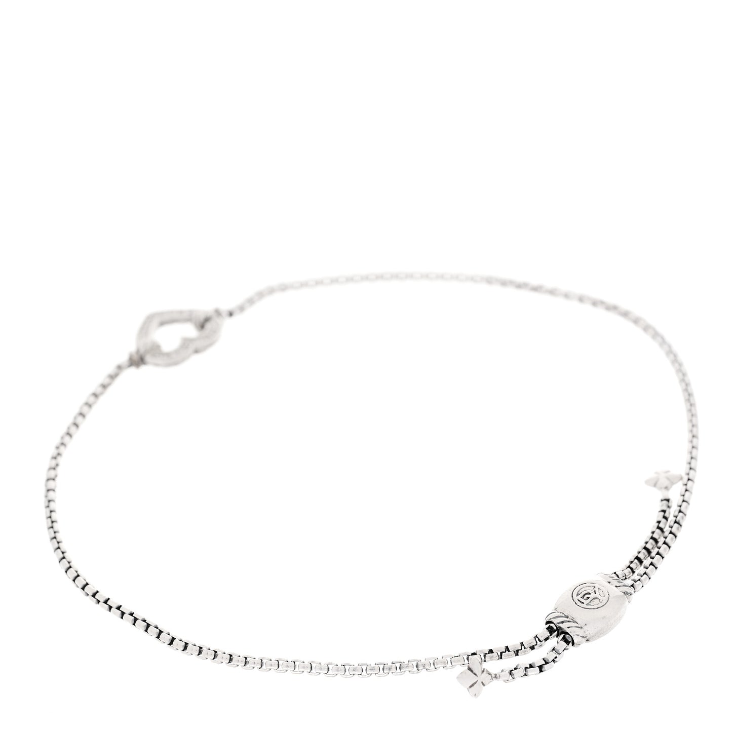 Sterling Silver Diamond Valentine Hearts Bracelet