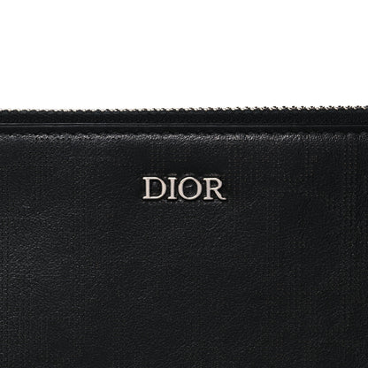 Christian Dior Calfskin Perforated Oblique Galaxy Pouch Black 8 of 10