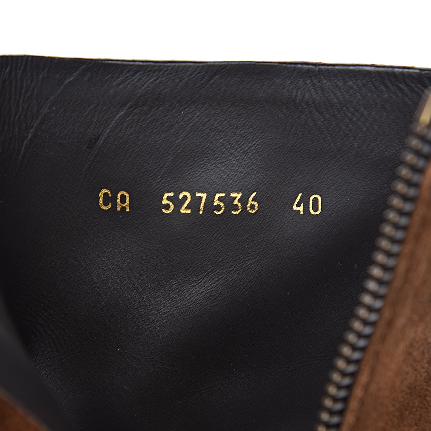 Saint Laurent Suede Loulou Ankle 95 Zip Boot 40 Dark Brown 6 of 10