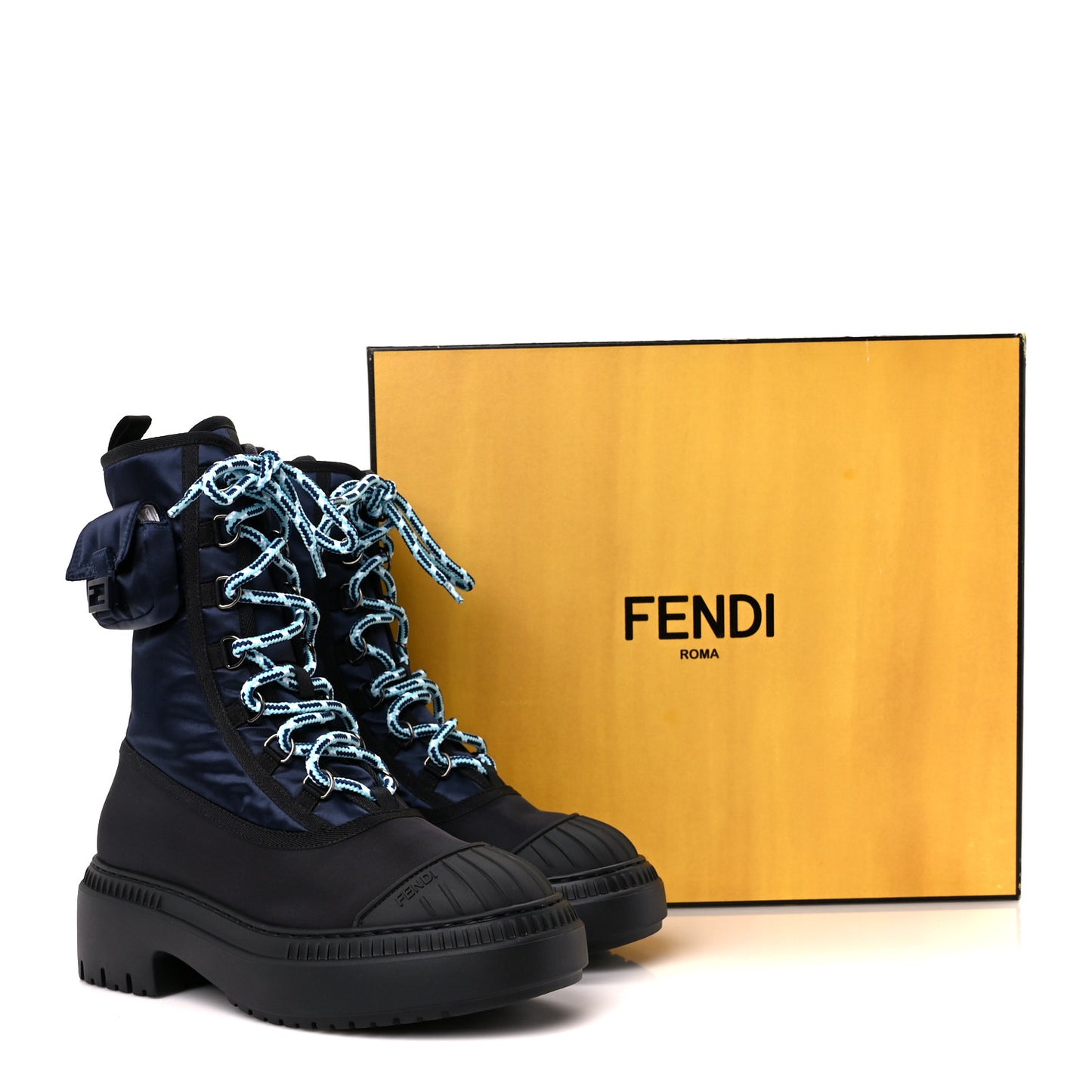 Nylon Baguette Domino 50mm Biker Boots 36 Eddie Black