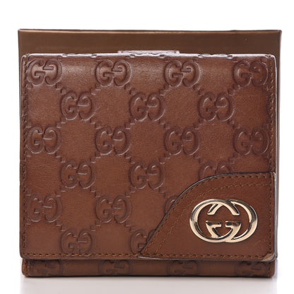 Gucci Guccissima New Britt Compact Wallet Brown 10 of 10