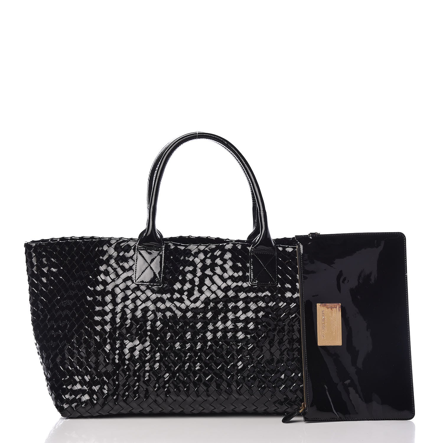Bottega Veneta Spazzolato Nappa Intrecciato Medium Moon Cabat Black 3 of 14