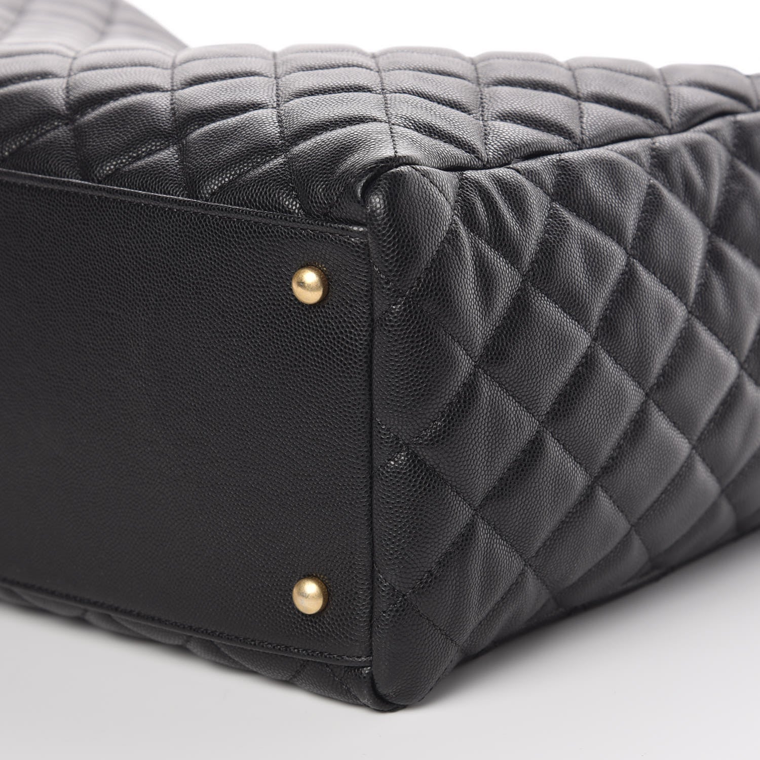 Chanel Caviar Quilted Large Coco Handle Shopping Tote Black 7 of 11