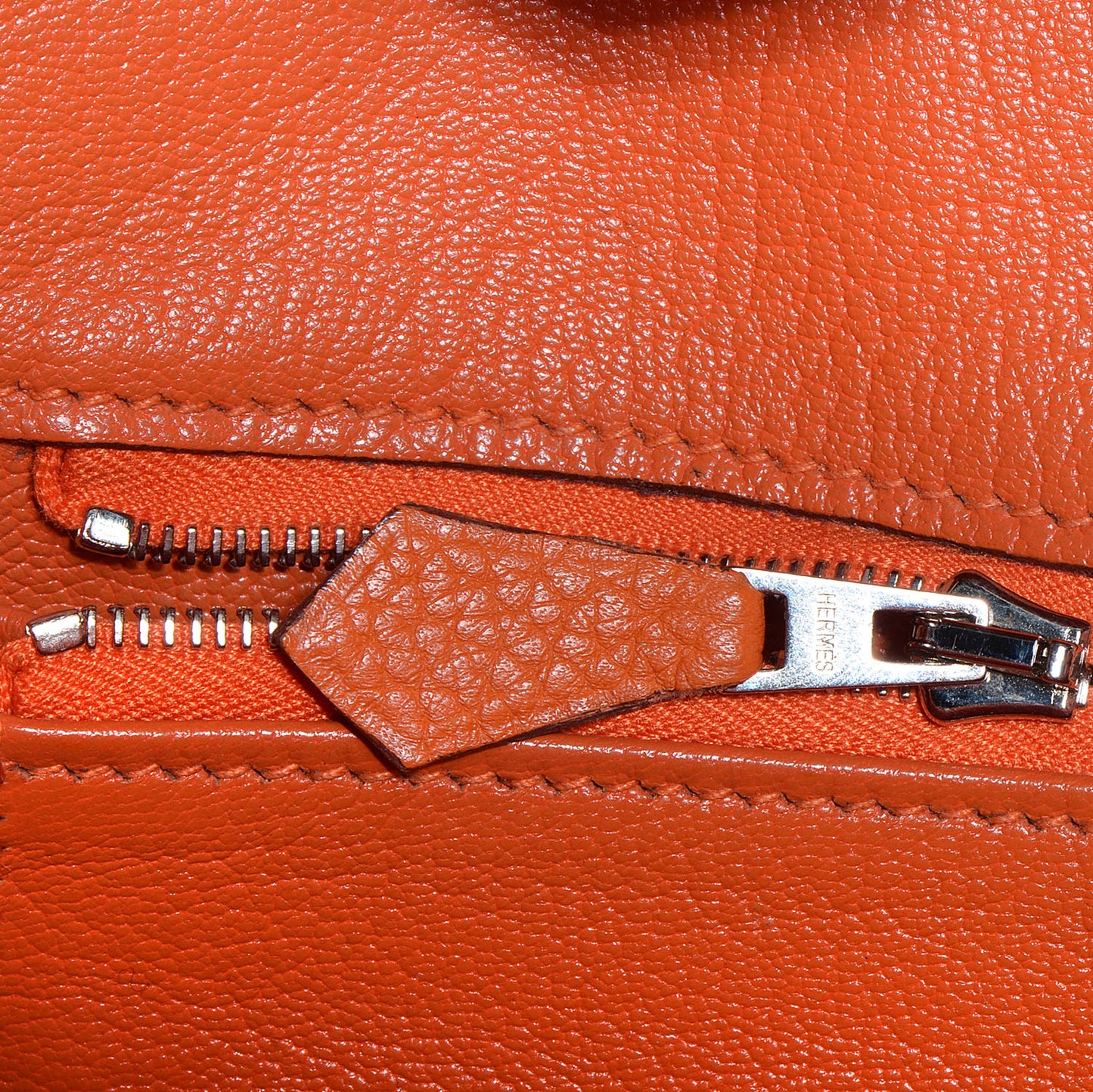 Taurillon Clemence Birkin 35 Orange