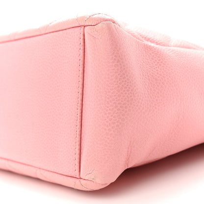 Chanel Caviar Quilted Petit Shopping Tote PST Pink 10 of 18