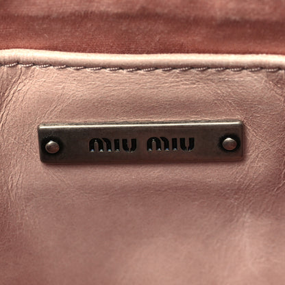 Miu Miu Nappa Matelasse Shine Shoulder Bag Pink 6 of 10