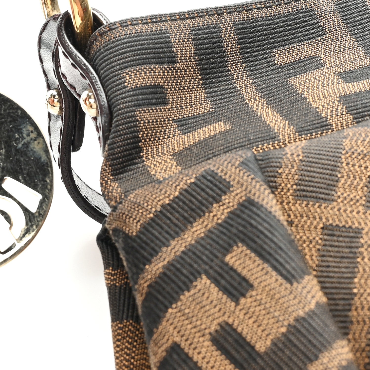 Fendi Zucca Mini Chef Hobo Tobacco 12 of 13