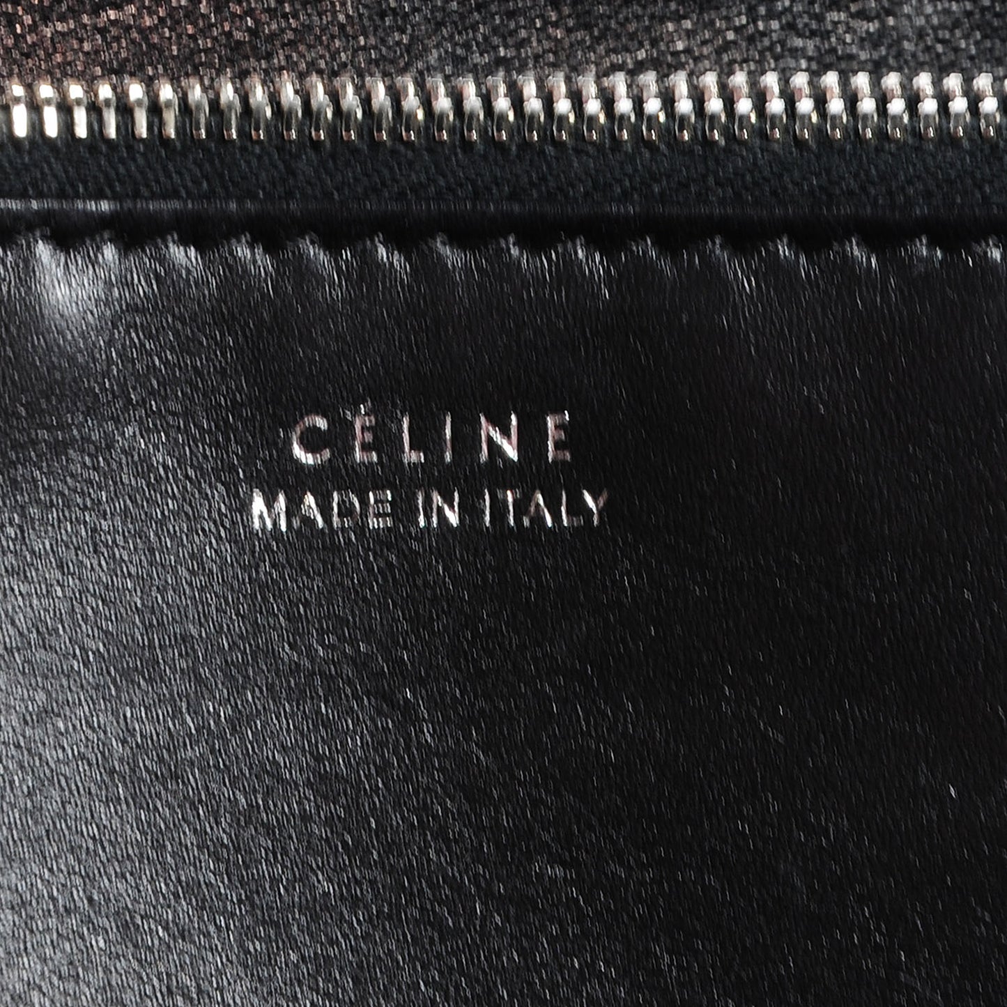 Drummed Calfskin Zip Around Wallet Navy