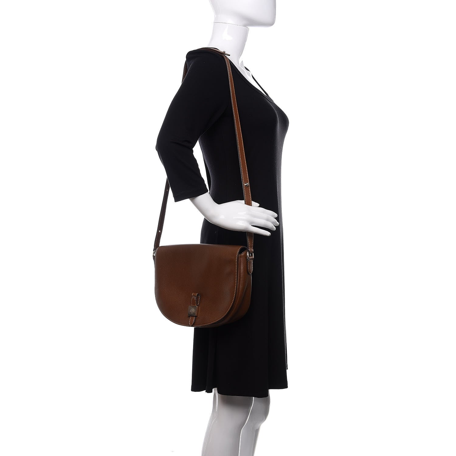 Mulberry Soft Small Grain Tessie Satchel Brown 2 of 10
