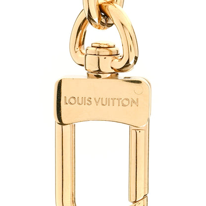 Louis Vuitton Metal LV Chain Bag Charm Gold 3 of 4