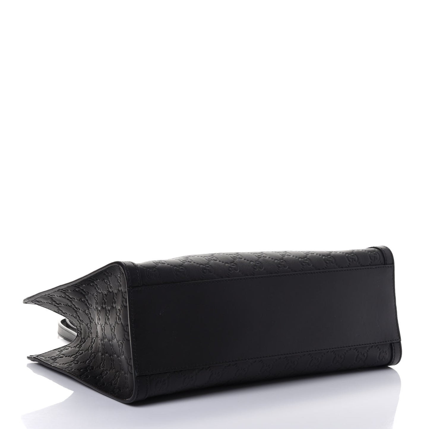 Guccissima Medium Padlock Tote Black