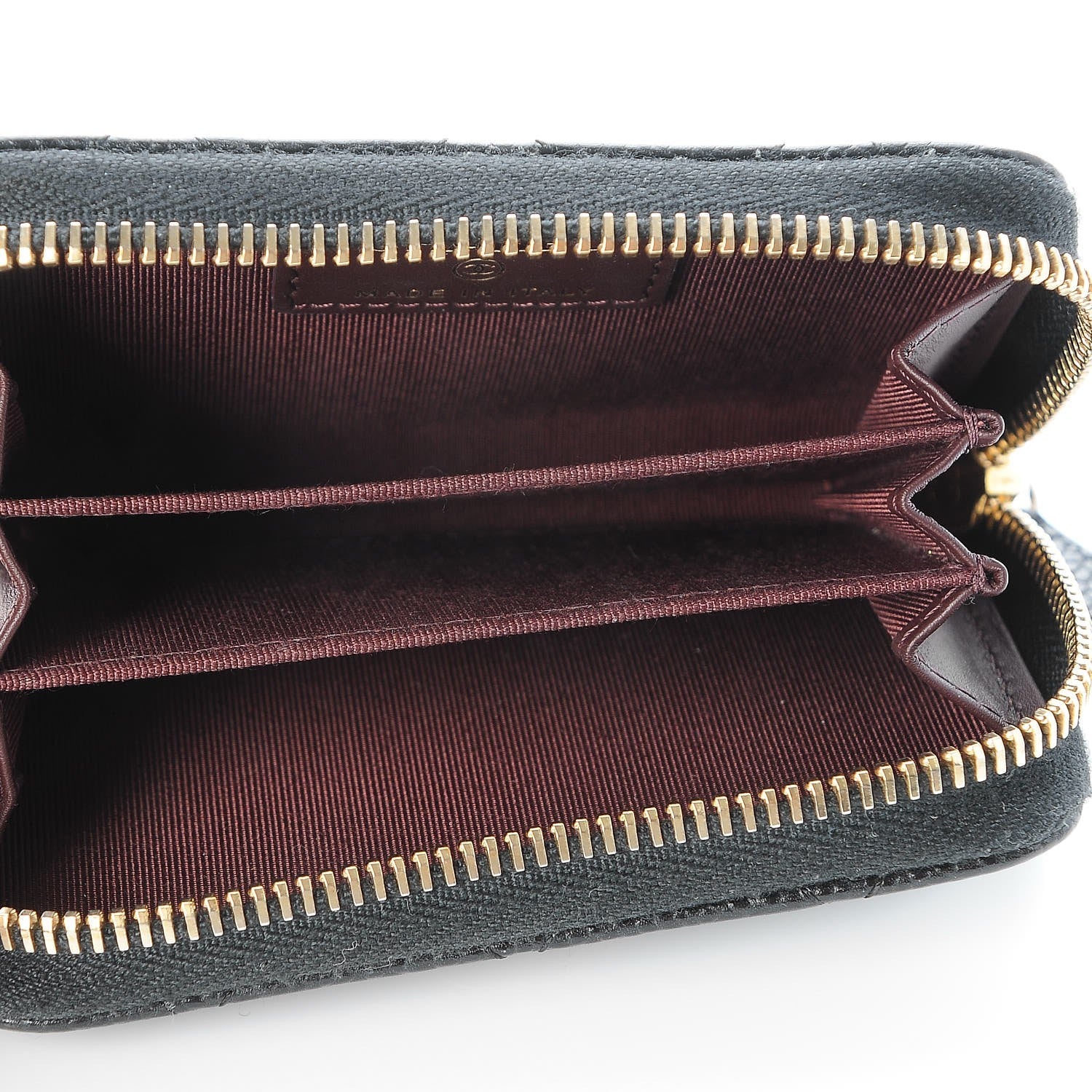 Chanel Caviar Quilted Zip Coin Purse Black 5 of 7