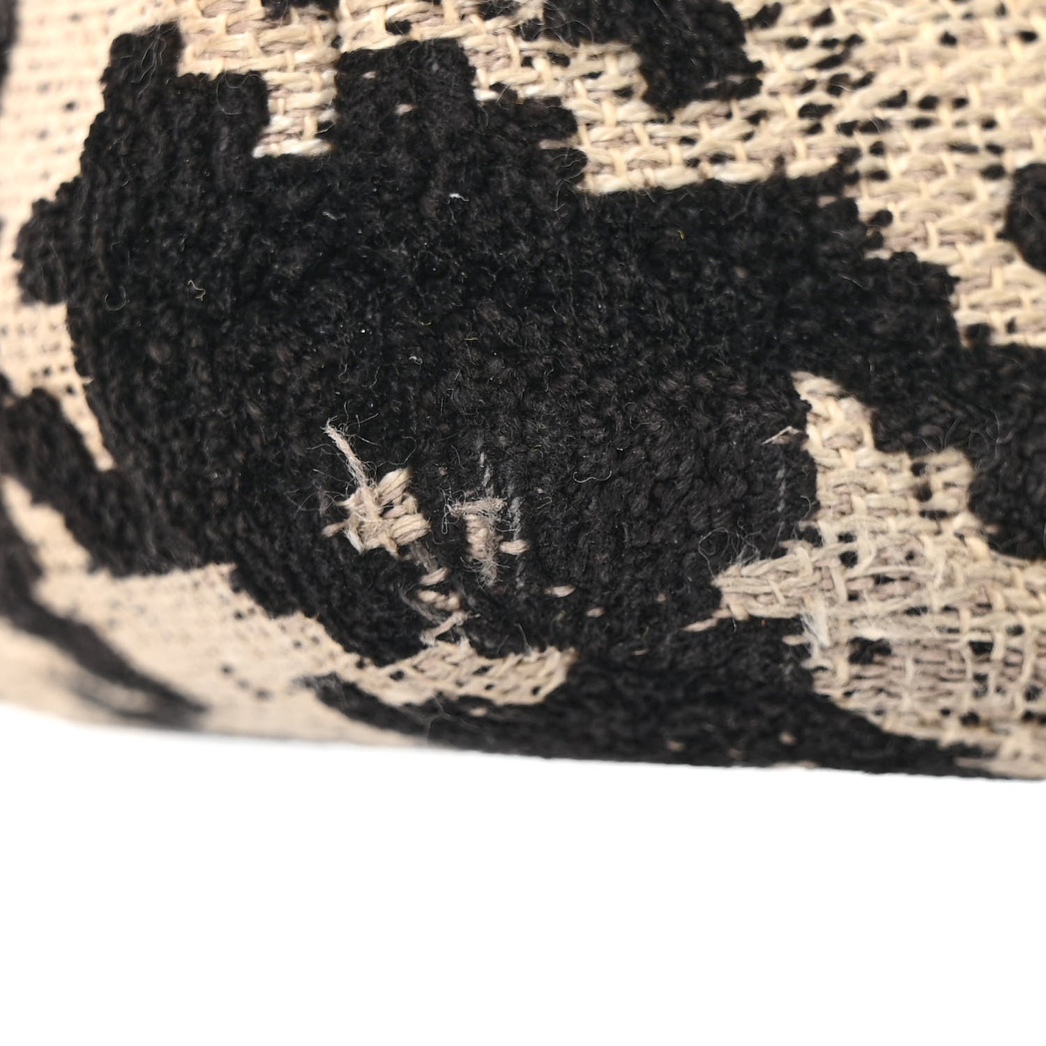 Christian Dior Technical Canvas Macro Houndstooth Medium Caro Bag Black White 18 of 20