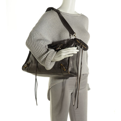 Balenciaga Pearlescent Goatskin Classic Gold Hardware City Bronze 2 of 12