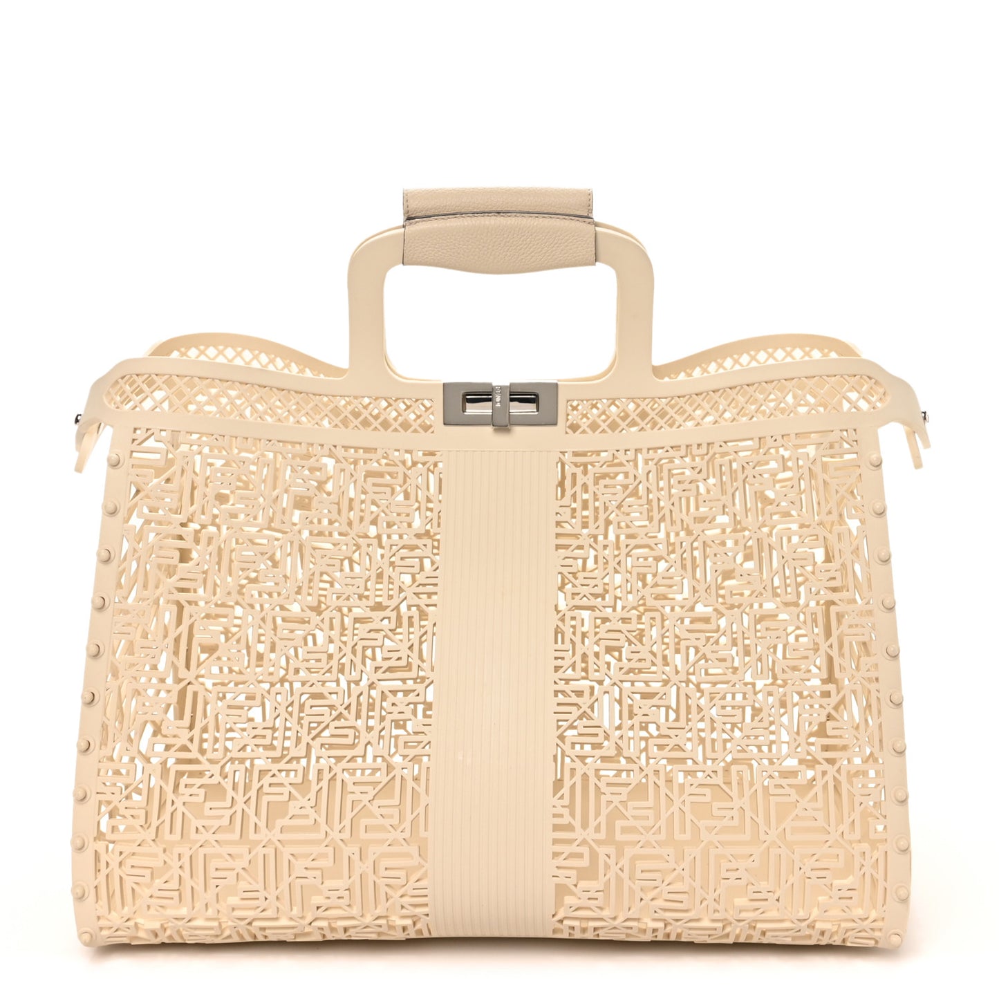 Recycled Plastic Basket Forty8 Satchel White