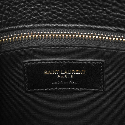 Saint Laurent Grained Calfskin Small Sac De Jour Black 7 of 8