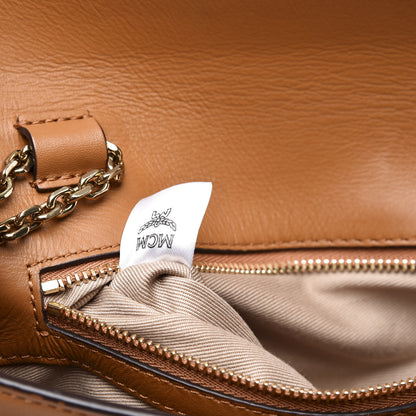MCM Visetos Medium Patricia Wallet On Chain Cognac 9 of 11