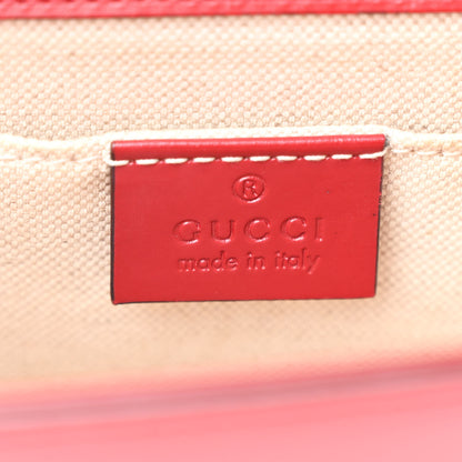 Gucci Knight Calfskin Small GG Marmont Chain Handle Bag Hibiscus Red 6 of 10