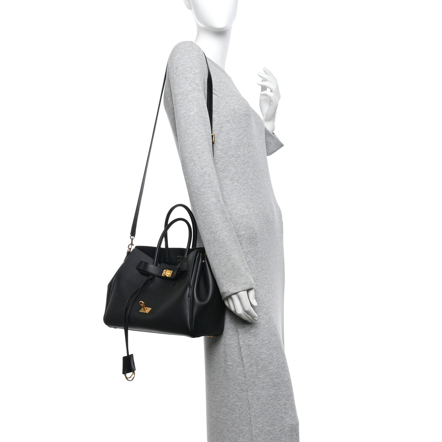 Smooth Calfskin Small Bel Air Carry All Bag Black