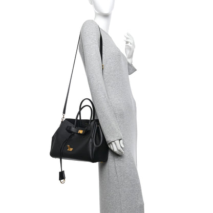 Balenciaga Smooth Calfskin Small Bel Air Carry All Bag Black 2 of 9