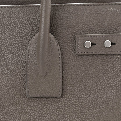 Saint Laurent Grained Calfskin Small Supple Sac De Jour Mouse Grey 14 of 14