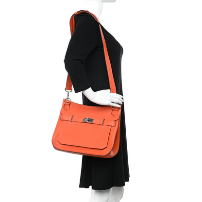 Hermes Taurillon Clemence Jypsiere 31 Orange Poppy 2 of 12