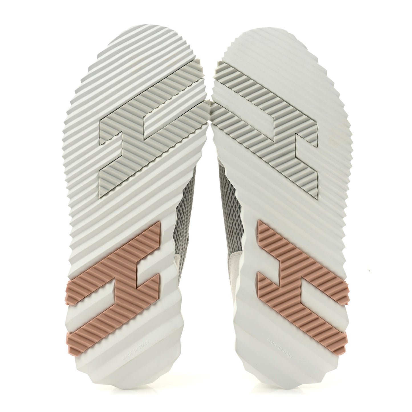 Air Mesh Suede Goatskin Bouncing Sneakers 39 Gris Lulea White