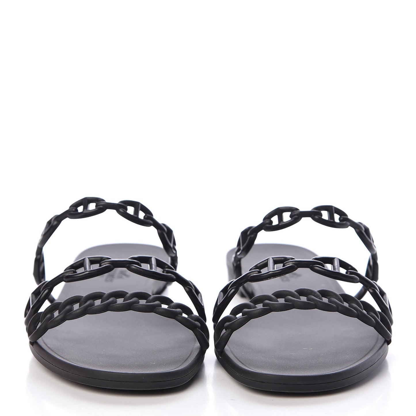 Rubber Chaine d'Ancre Rivage Sandals 38 Black