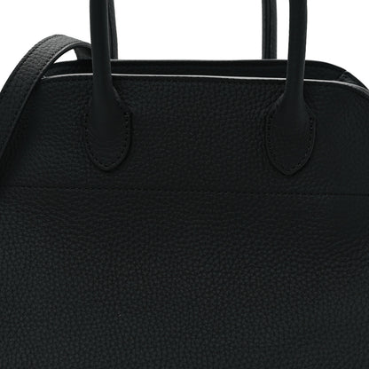 The Row Grained Calfskin Soft Margaux 10 Bag Black 7 of 9