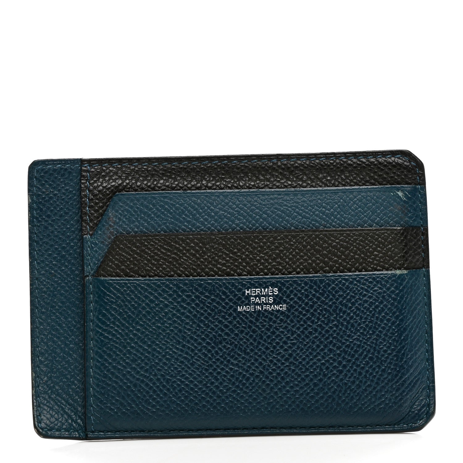Hermes Epsom City 8CC Card Holder Vert Cypress Black 1 of 12