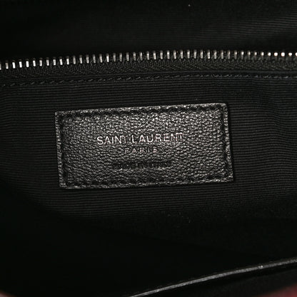 Saint Laurent Crinkled Calfskin Matelasse Monogram Niki Shopper Tote Burgundy 6 of 11