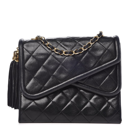 Chanel Lambskin Quilted Mini Diagonal Square Flap Black 1 of 9