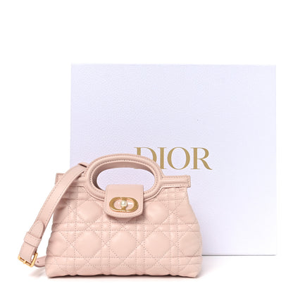 Christian Dior Lambskin Cannage Mini Jolie Top Handle Bag Powder Pink 11 of 11