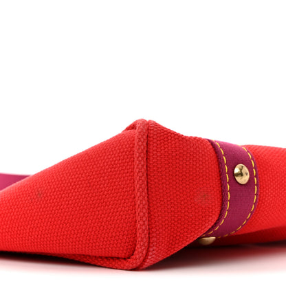 Louis Vuitton Toile Antigua Cabas MM Red Pink 9 of 10
